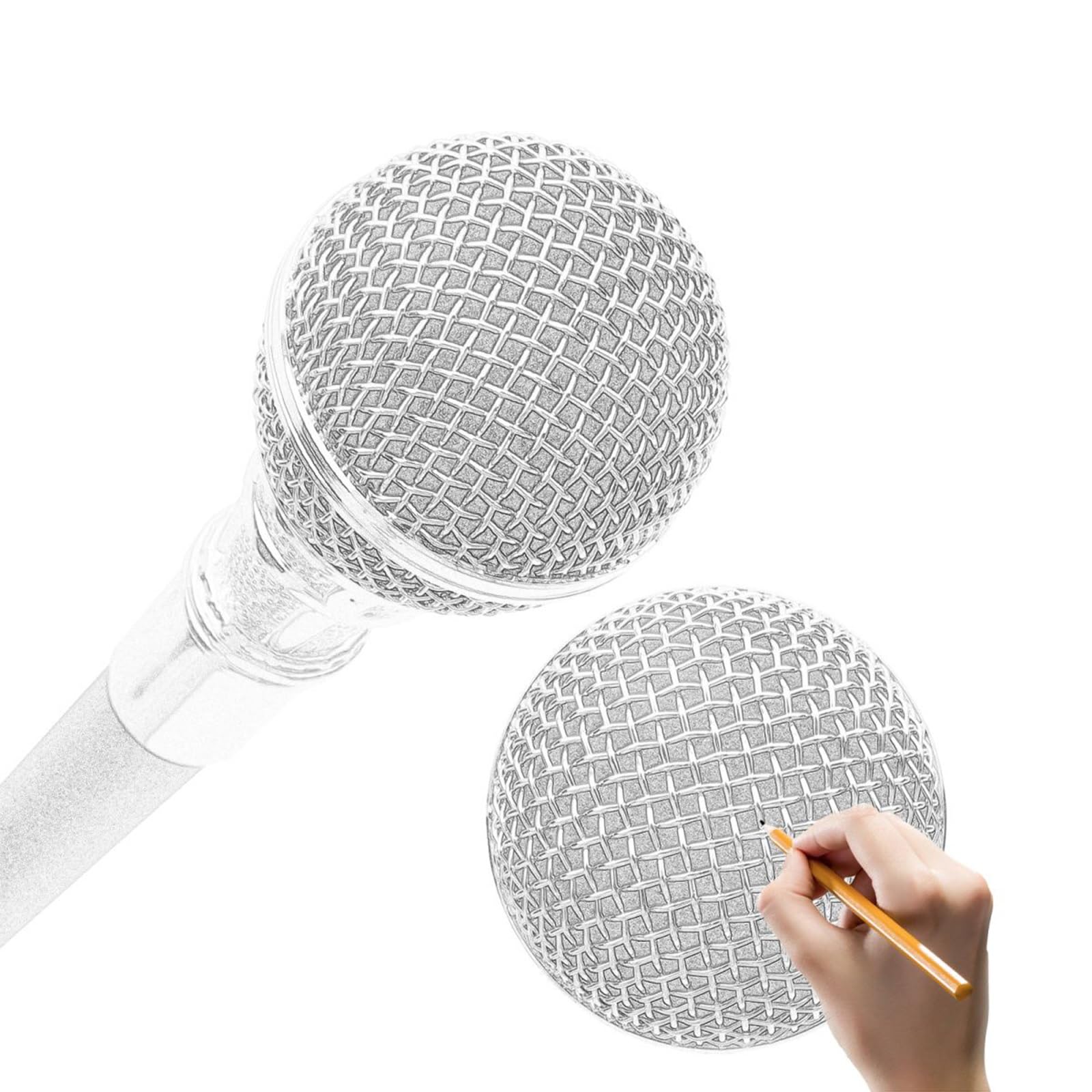 Bastone da Passeggio con Microfono - Canta Mentre Passeggi con Questo Ausilio per la Mobilità a Forma di Microfono Il Bastone da Sogno per Gli Amanti Del Karaoke, 37,4 Pollici