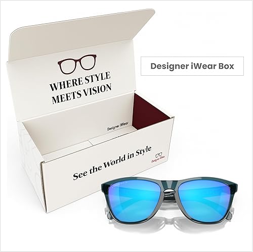 Miniatura 7 de Oakley Frogskins OO9013 - Gafas de sol para hombre + correa de paquete + paquete con kit de gafas iWear de diseñador