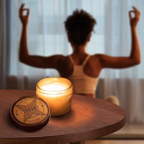 Miniatura 7 de Vela perfumada de la biblioteca  Vela de aromaterapia 100% soja  Ideas de regalo perfectas para los amantes de los libros para cumpleaños,