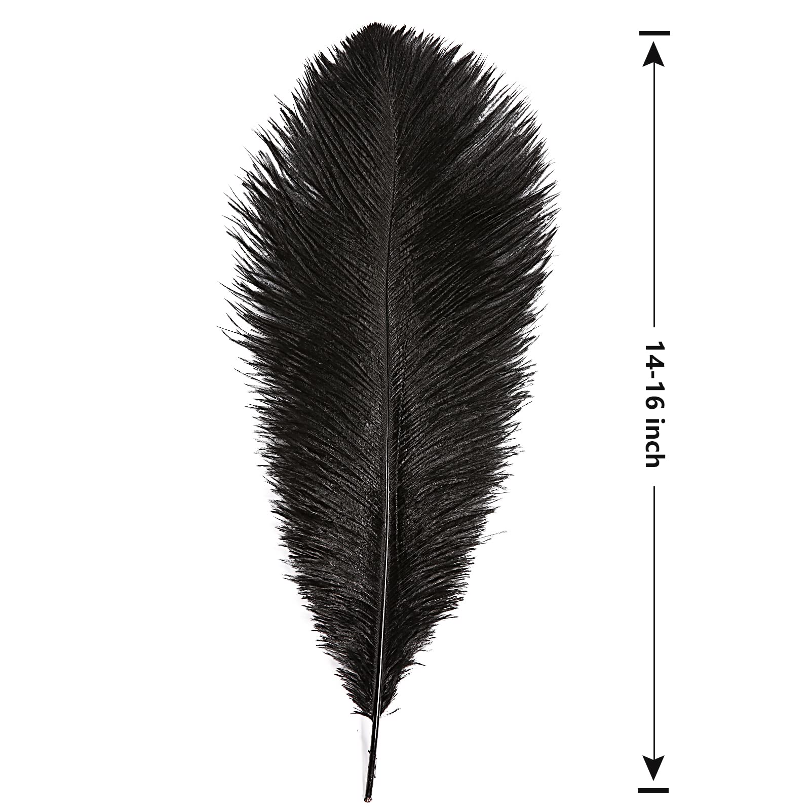12 piume di struzzo bianche naturali, 40-45 cm, per matrimoni, feste, centrotavola, Pasqua, Gatsby e decorazioni per la casa