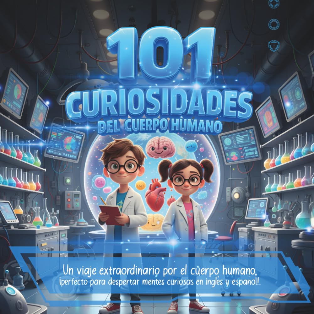 101 Curiosidades del cuerpo humano bilingüe: ¡Perfecto para despertar mentes curiosas en inglés y español!