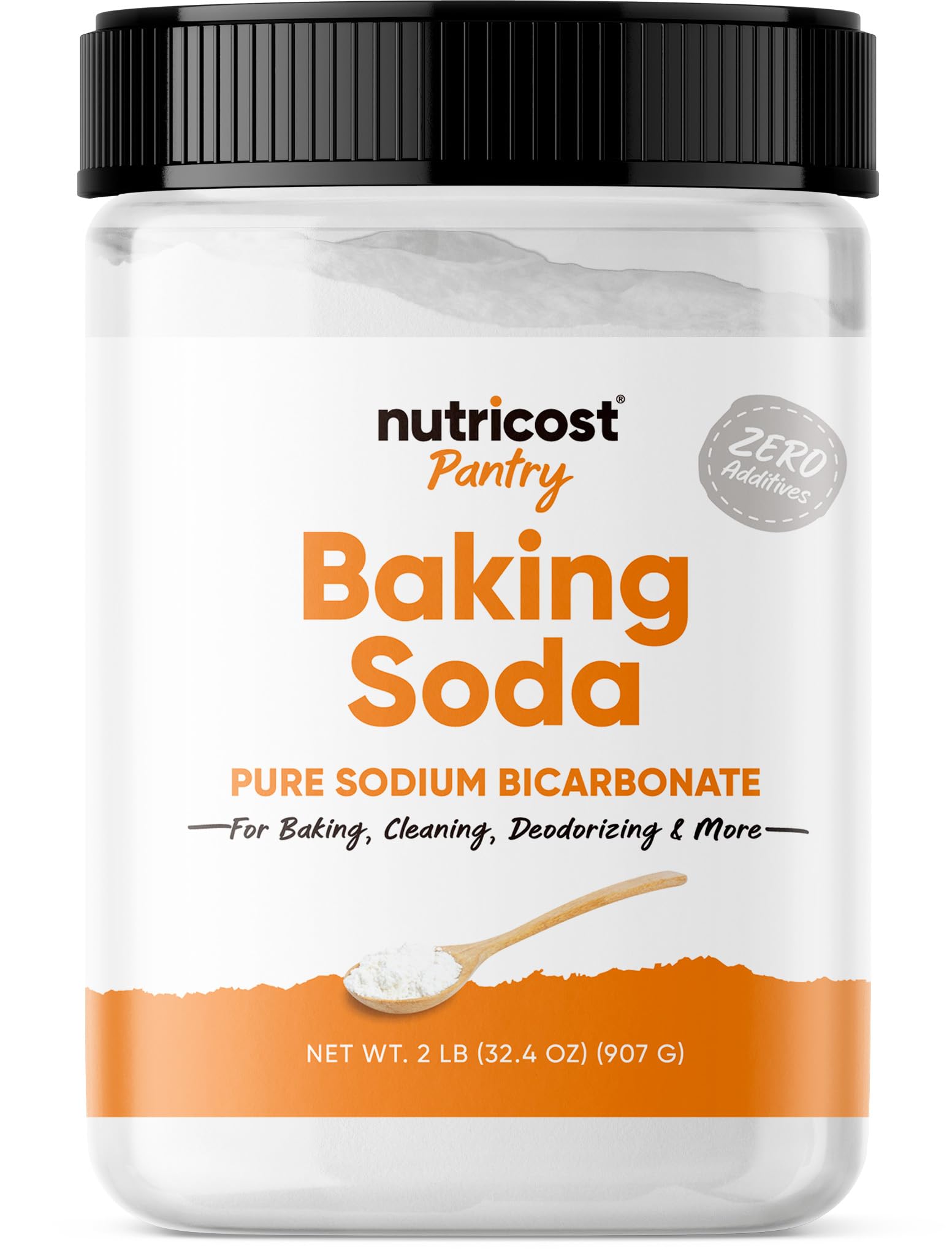 NutricostBaking Soda (2 LBS) - For Baking, Cleaning, Deodorizing, and More (Pantry)