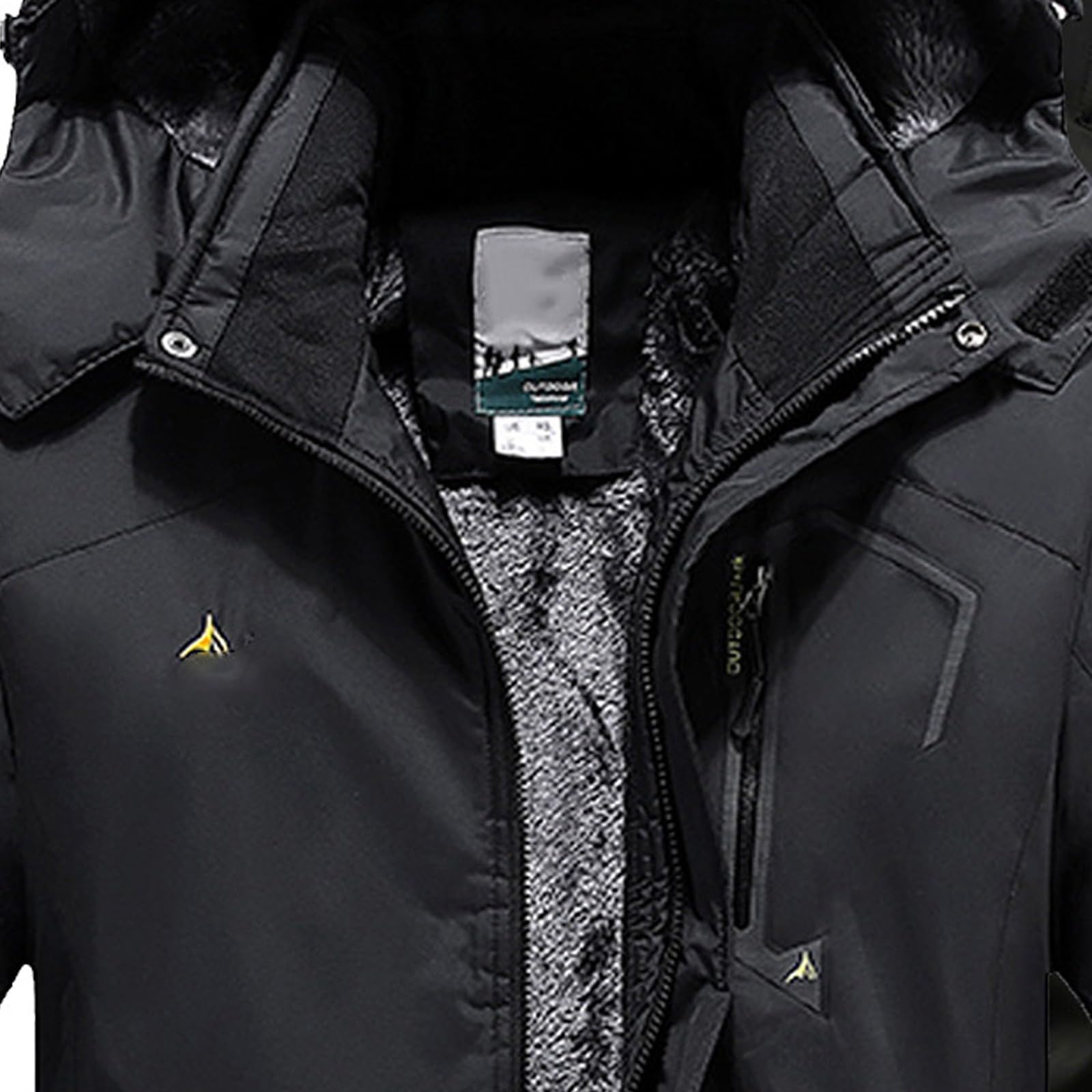 Traje de esquí de dos piezas para hombre, impermeable, resistente al viento, al aire libre, snowboard, conjunto casual de chaqueta y pantalones con bolsillos, traje de nieve de montaña de invierno