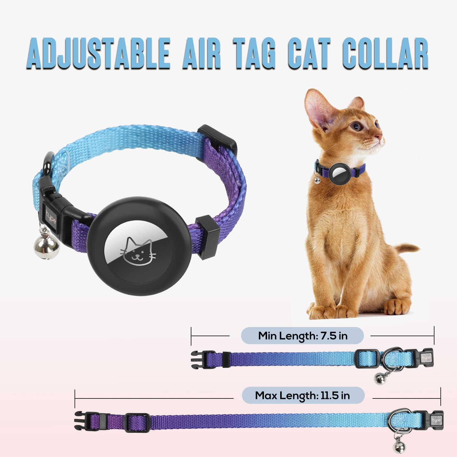 Arnés Para Gatos Talla M - Azul, Antiescape, Con Correa, Para Paseos Y Ejercicio, No Estrangula