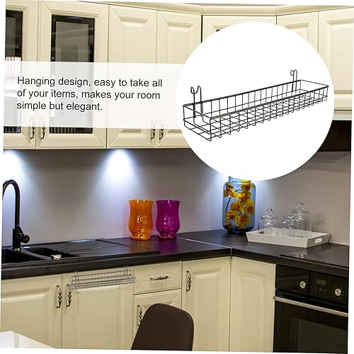 Miniatura 4 de UPKOCH Cestas de almacenamiento tejidas para despensa Cesta colgante de hierro de gran capacidad fácil de limpiar