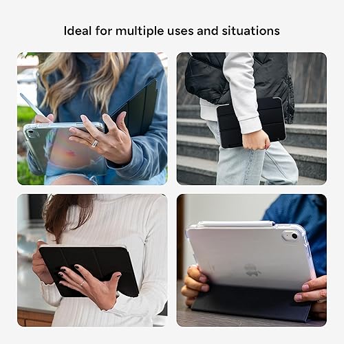 Miniatura 4 de Zagg Gear4 Crystal Palace Folio para iPad de 10.2 pulgadas (Gen 7, 8 y 9) - Funda transparente con D3O Crystalex, soporte plegable, protección