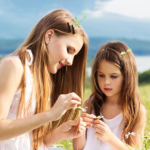 Miniatura 5 de 100 pinzas para el pelo de brotes de frijoles, horquilla única de guisantes para el cabello, pasador de hierba pequeña, accesorios para el cabello