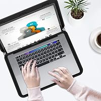 Smatree 15,6" Kemény Laptop Táska Dell Inspiron 15 és Lenovo Legion 5 Modellekhez - Fekete Védőtok Vékony Kialakítással 9