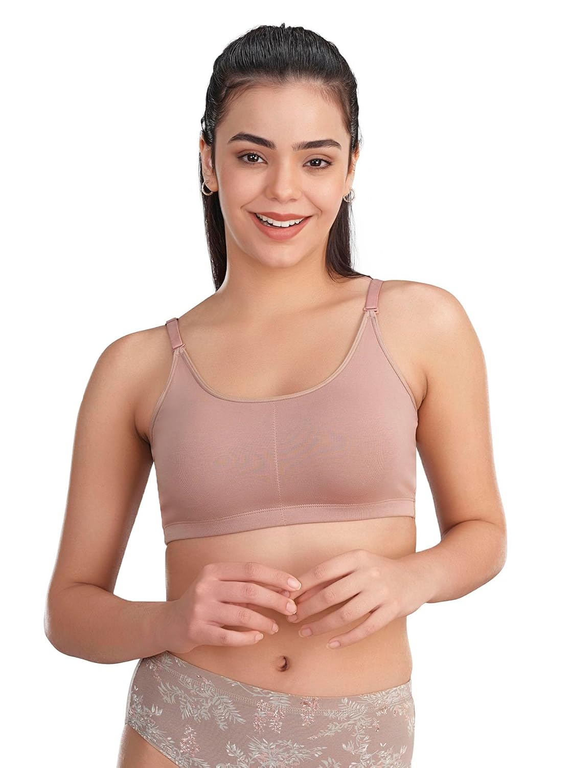 VSTAR VSG04 Beginners Bra for Girls | Wirefree | Non-Padded | Breathable | Seamless | Adjustable Straps Innerwear