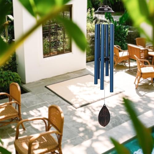Miniatura 3 de MUMTOP Campanillas de viento para exteriores, campanillas de viento conmemorativas de tono profundo para exteriores, campanillas de viento de 38.5