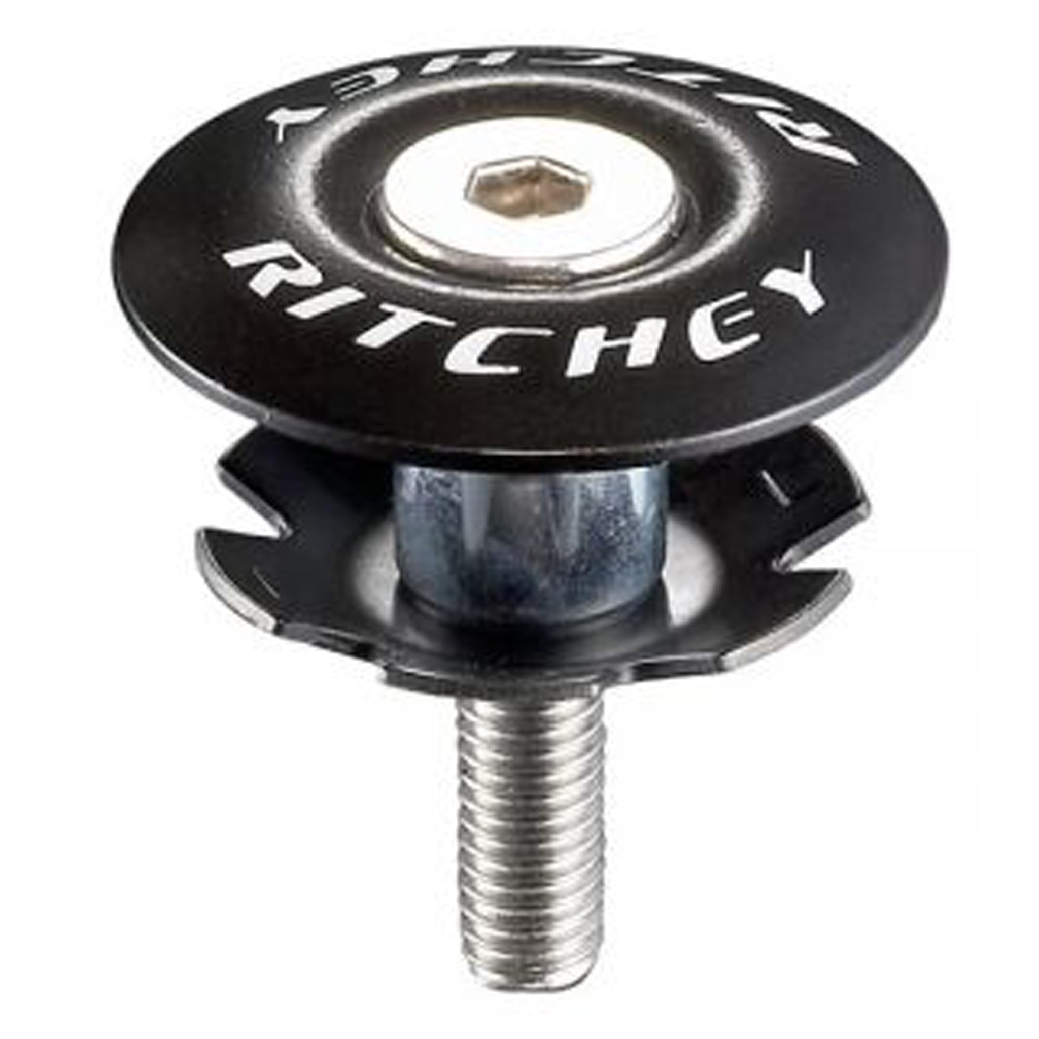 Ritchey Headset Top Cap with Bolt, Comp Black, 1-1/4