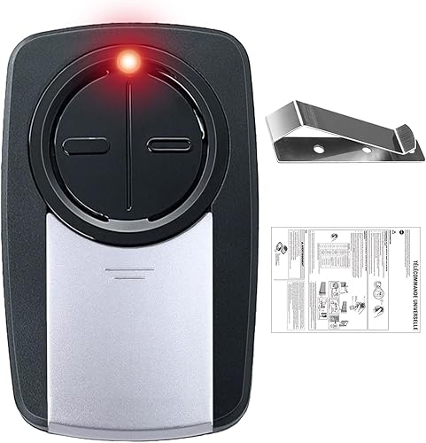 KLIK5U-SS - Control remoto universal de 2 botones para Chamberlain LiftMaster Craftsman, abridor de puerta de garaje, etc. Inalámbrico sin llave