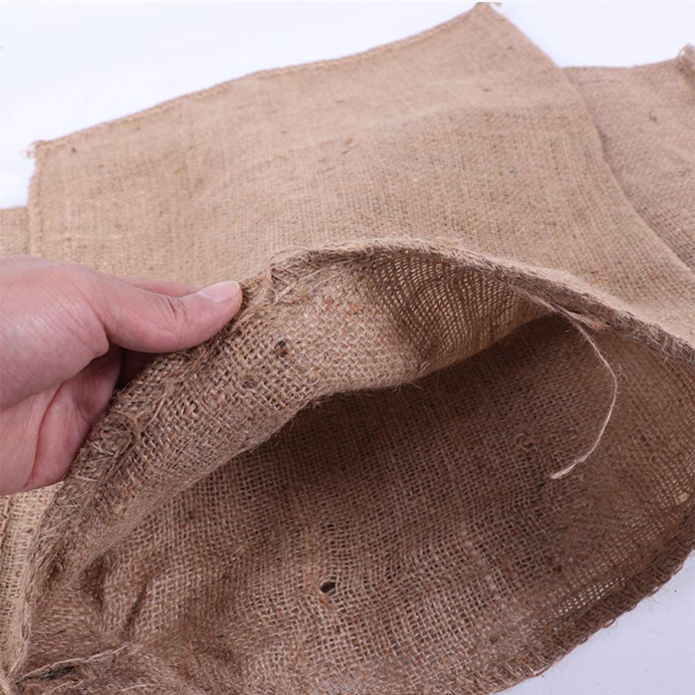 Yardwe Paquet de 5 Sacs de Pommes de Terre Et de Légumes de de 40 Cm X 60 Cm Sac de Jute Adapté Aux Pommes de Terre Aux Légumes à La Protection des Plantes Et à La