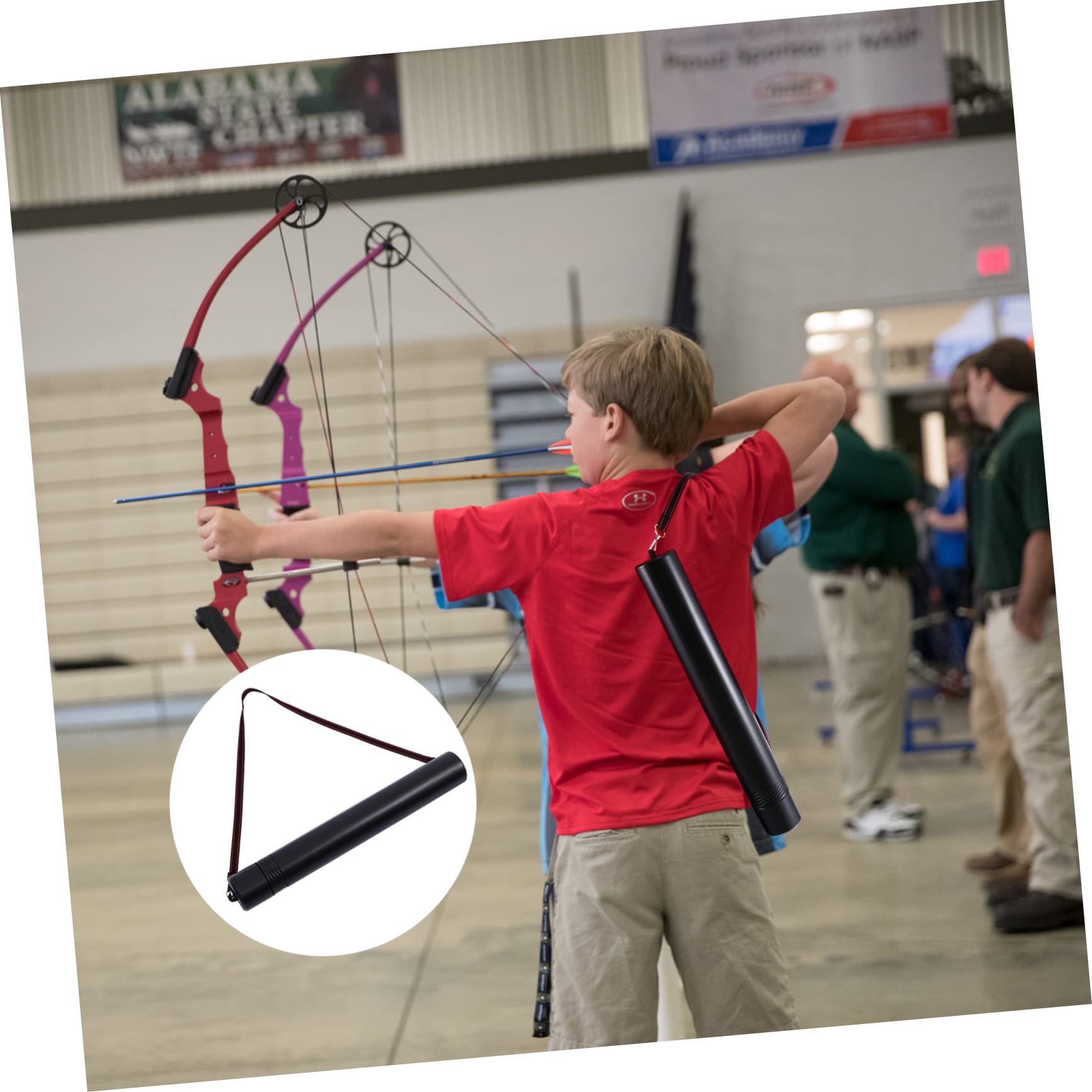 BRIGHTFUFU Rrow Bag Storage Portable Retractable Arrow Holder for Outdoor Competition Safe Materials