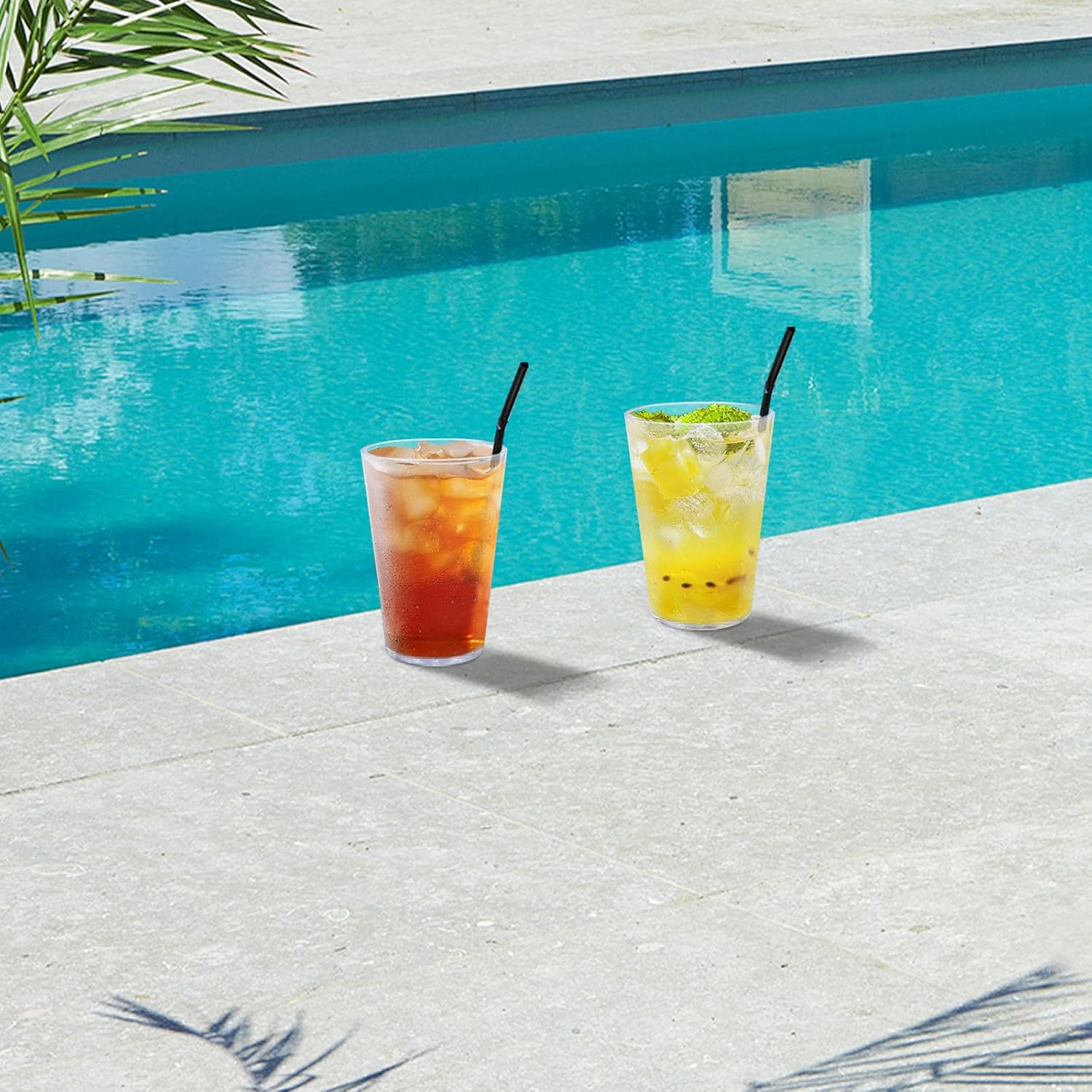 32 OZ Large Plastic Cups Reusable,Shatterproof Drinking Glasses, Stackable Glasses Drinking Set, Plastic Cups for Kitchen,Poolside,Party, House,BPA-Free,Dishwasher Safe,Sets of 6 - Image 9