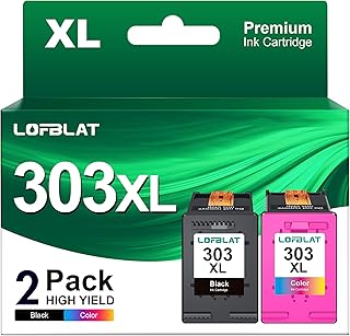 LOFBLAT 303 XL Black and Colour Replacement for HP Cartridges 303 303 XL Black and Colour Ink for HP Envy Photo 6232 6230 ...