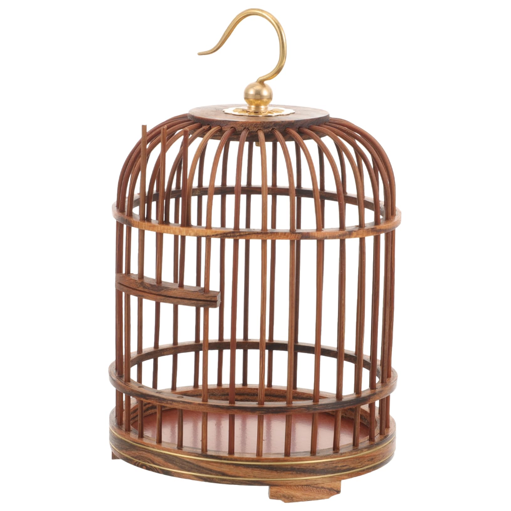 Jaula para Mascotas Jaula de pájaros hábitat de Madera jaulas de pájaros de Madera Animal decoración Vintage Adorno de Jaula Nido de pájaro de Madera Antiguo Jaula de grillos Caja