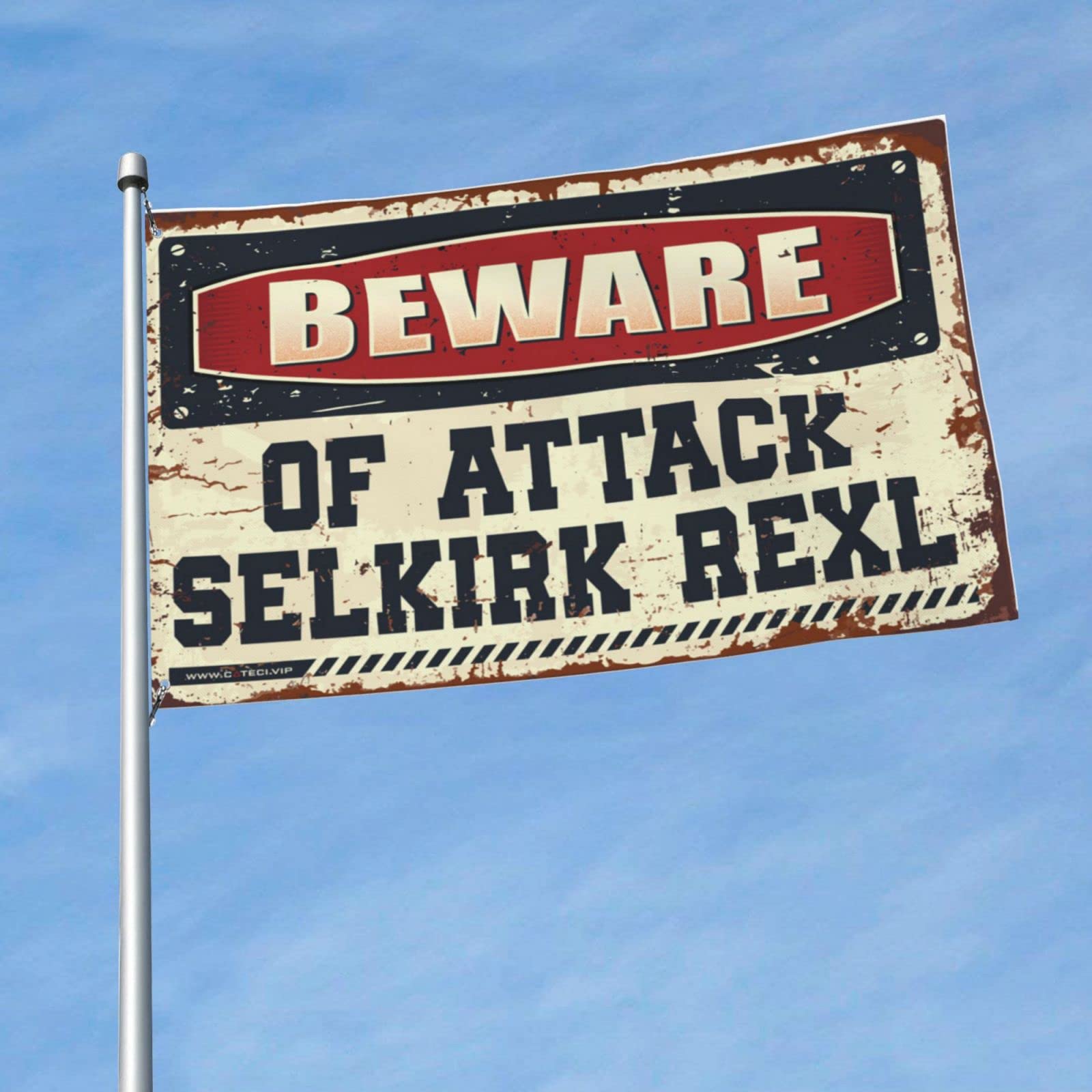 Drapeau Selkirk Rexl de 152 x 244 cm aux motifs insolites - 6