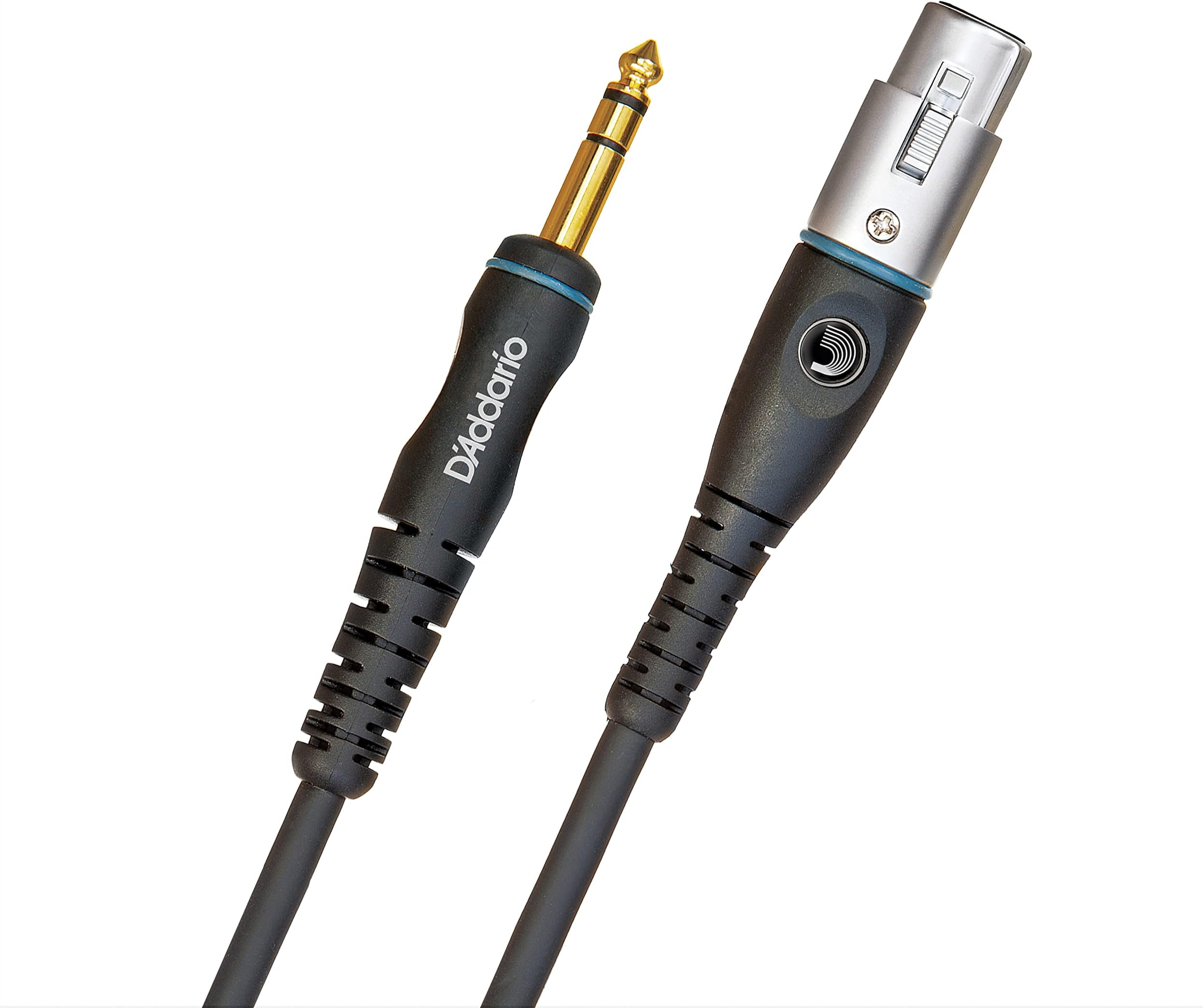 D'Addario Microphone Cable - XLr Microphone Cable - XLr Female To 1/4 Inch Male Plugs - Gold Plated - Shielded For Noise Reduction - Custom Series/3.05 Meters - 1 Pack