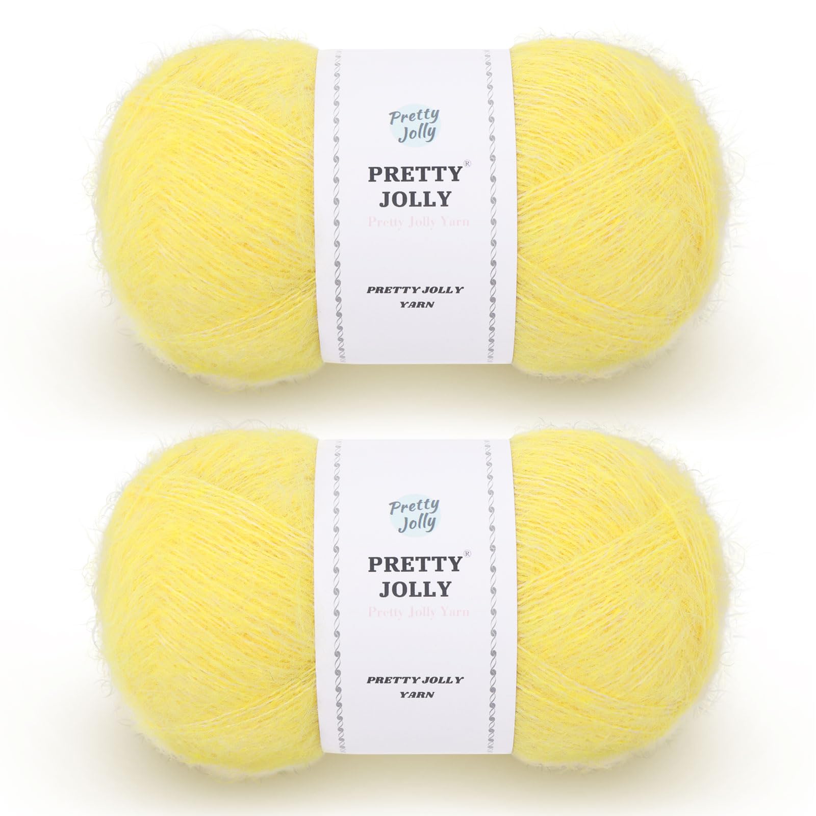 Fil en mohair moelleux et duveteux, écheveaux à poil long pour tricoter un pull nuage