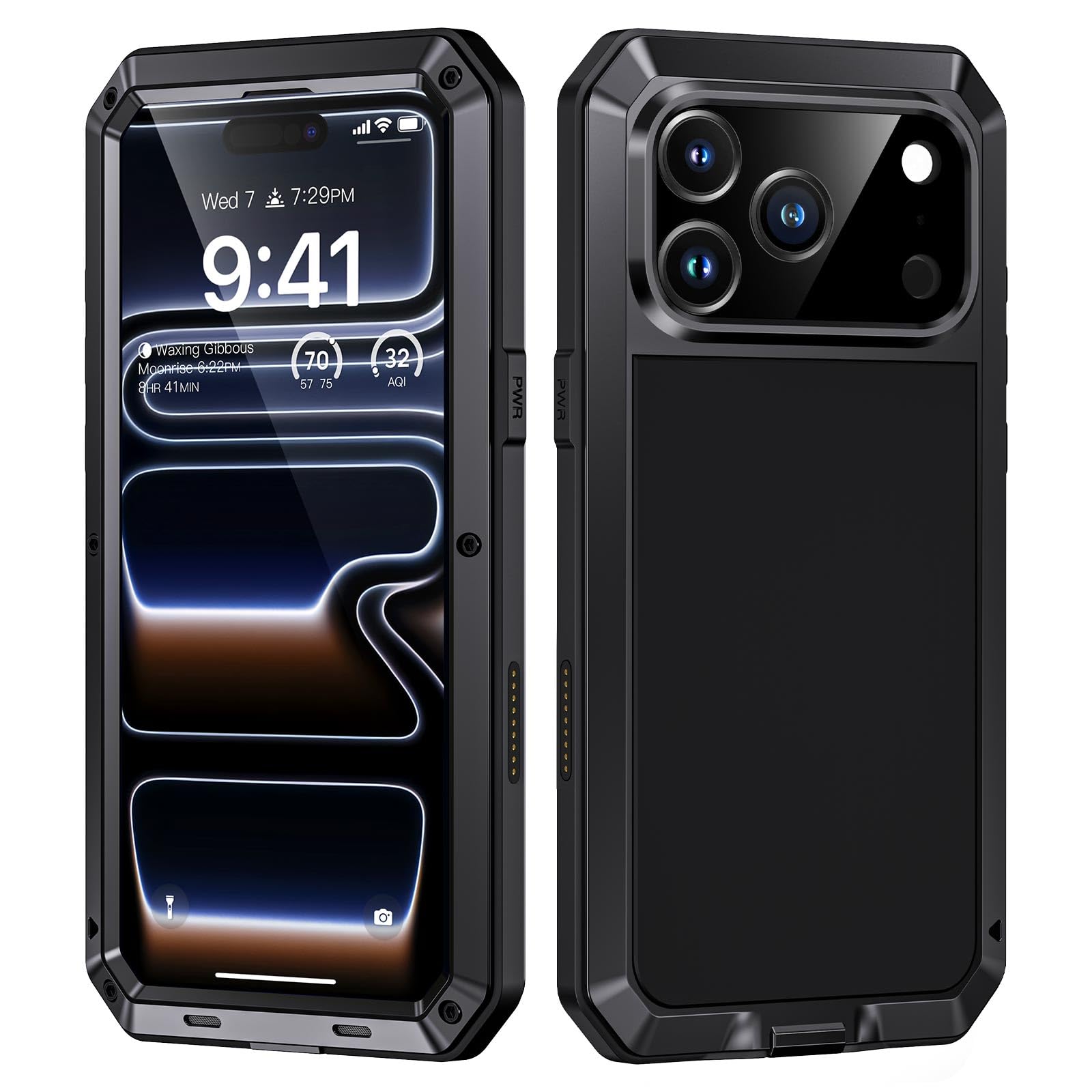 Coque iPhone 17 Pro Métal solide idéale pour le chantier et le sport