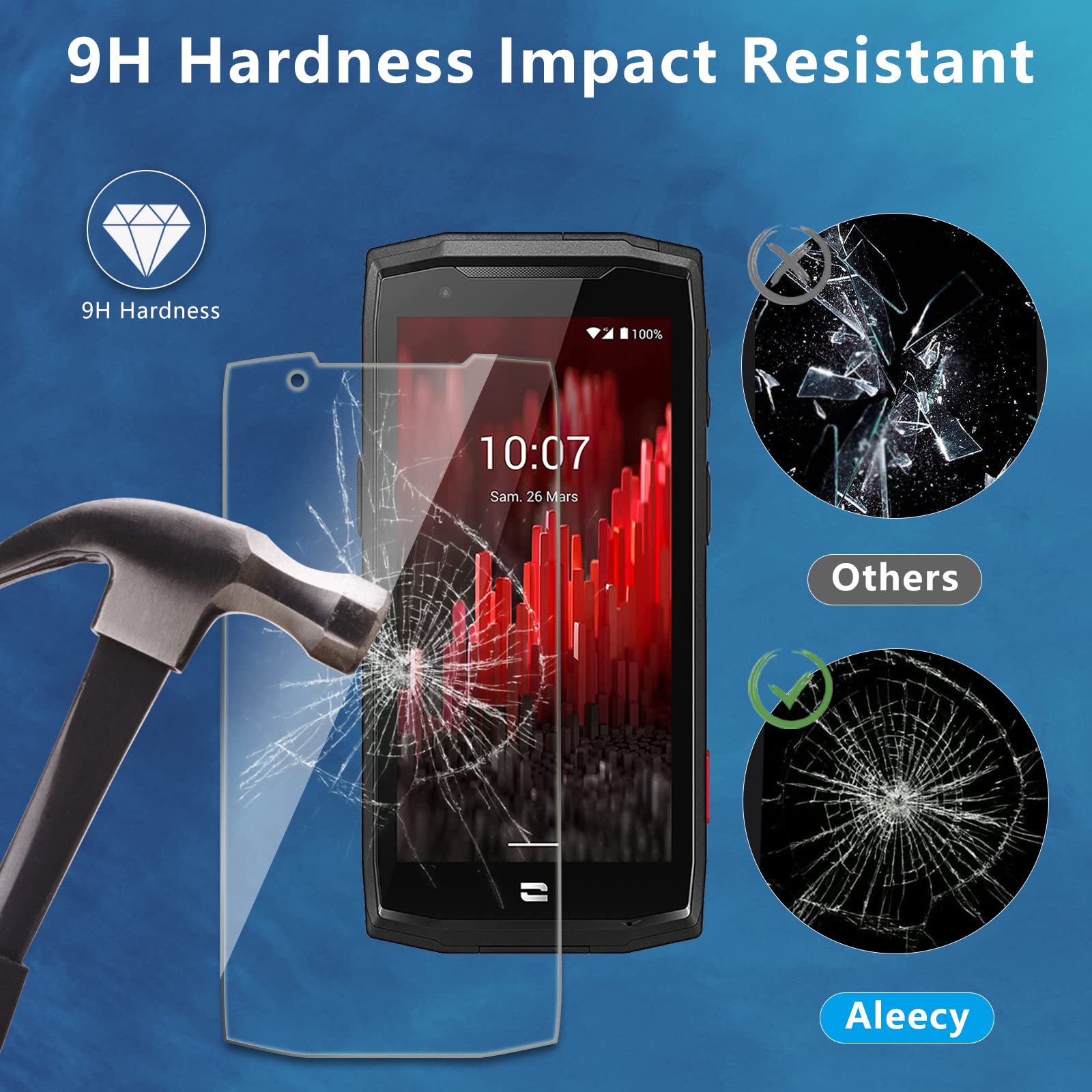 Protection écran Anti-espion En Verre Flexible Pour Crosscall CORE-M5 - Karylax - Fabriqué En France - NEUF