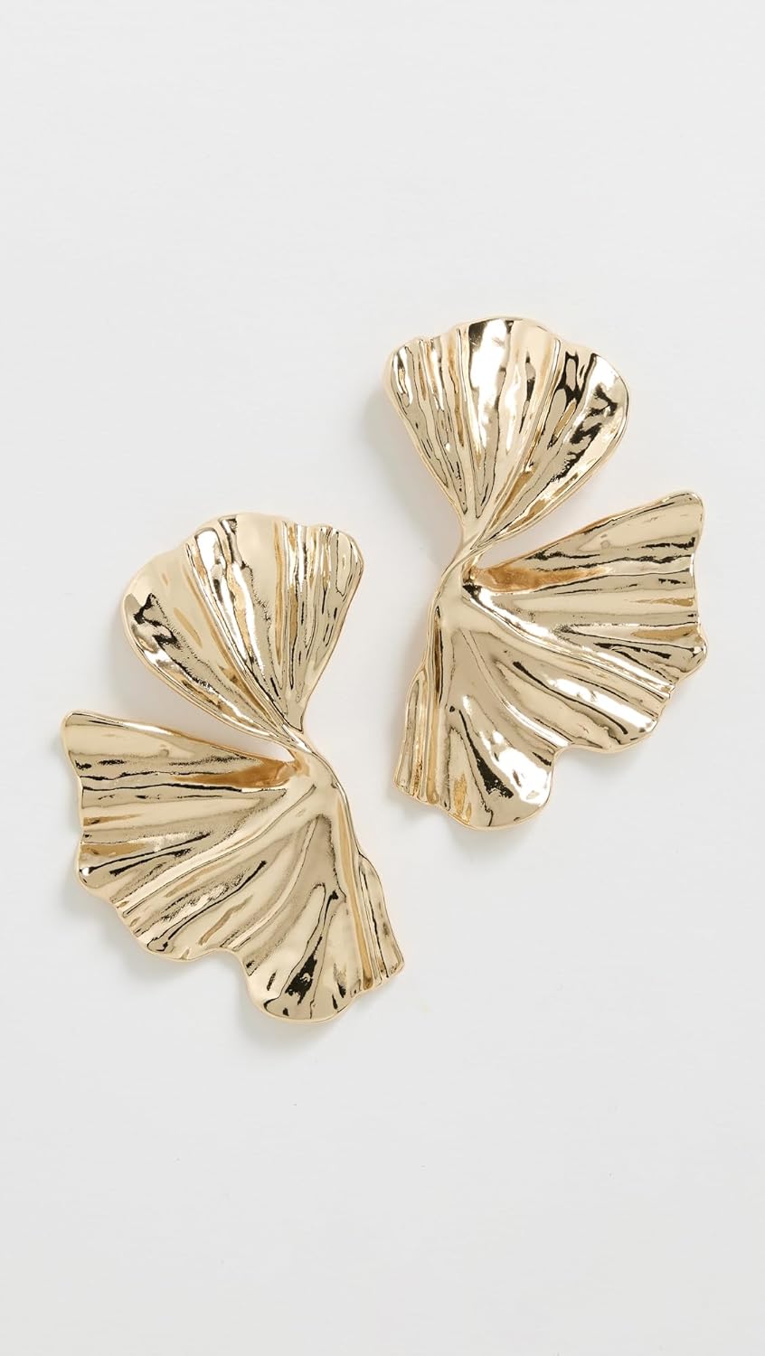SHASHI Women's Palmera Earrings, Gold, One Size