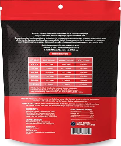 Miniatura 2 de Annamaet Masticables de Recuperación - Golosinas Caninas Post-Ejercicio 10.58 oz