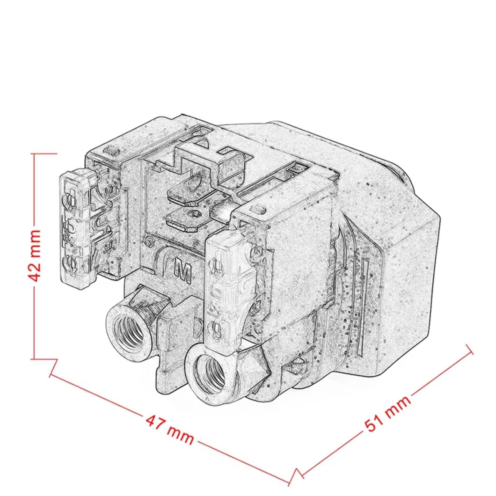 Solenoide Starter Relè Compatibile con Yamaha per XV17 per Road-Star per Warrior 2002-2009 per XV1700 per Road-Star 2002-2009 Motorino di Avviamento per Relè Solenoide