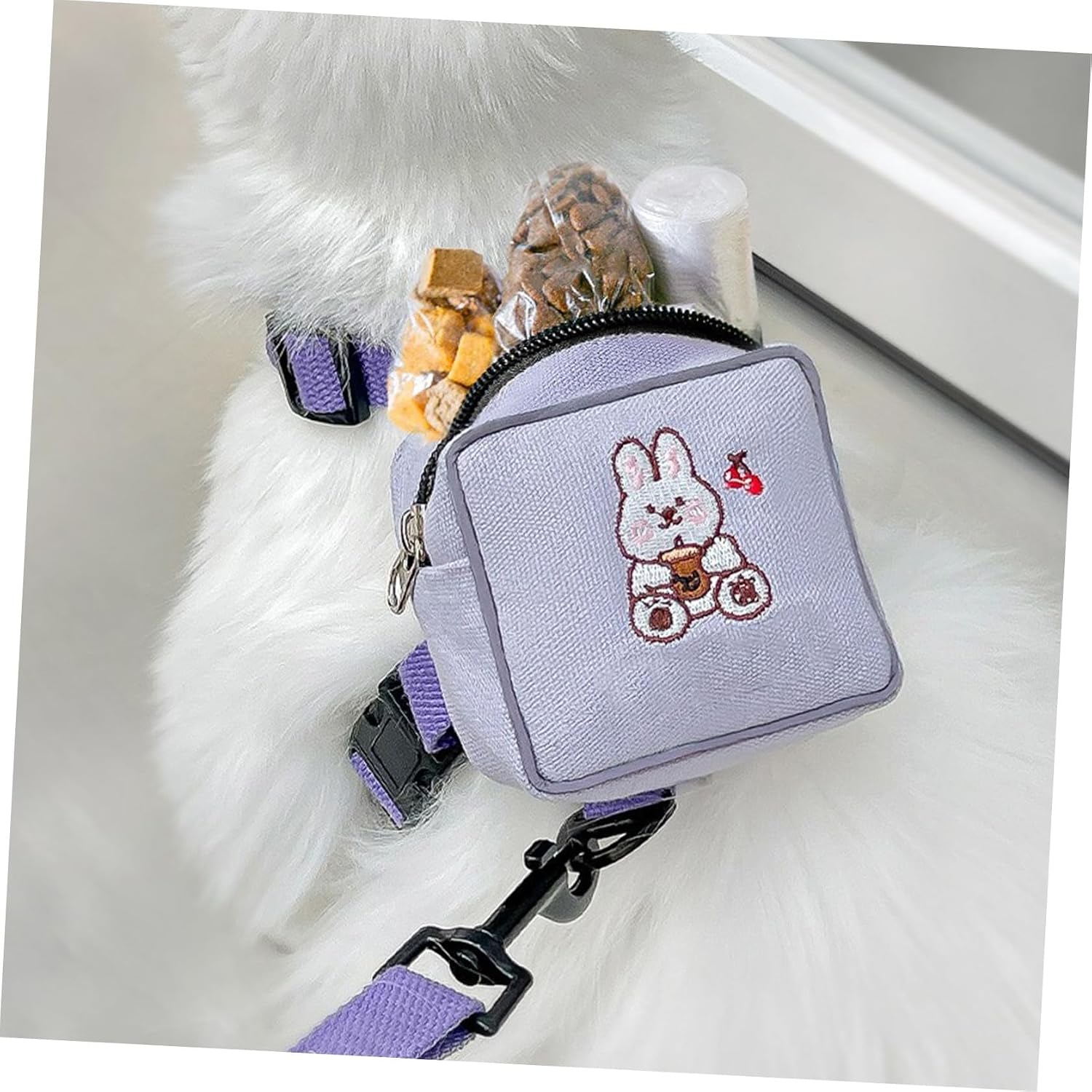 Backpack Harness with Leash for Cats and Small Dogs Flat Rope Design Long Leash for Controlled Outdoor Walking and Training Lightweight Vest for Small Pets