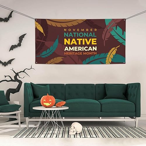 Miniatura 3 de Telones de fondo del orgullo indígena del Mes de la Herencia Nativa Americana, Fondo de fotografía de fiesta para interiores y exteriores, festival