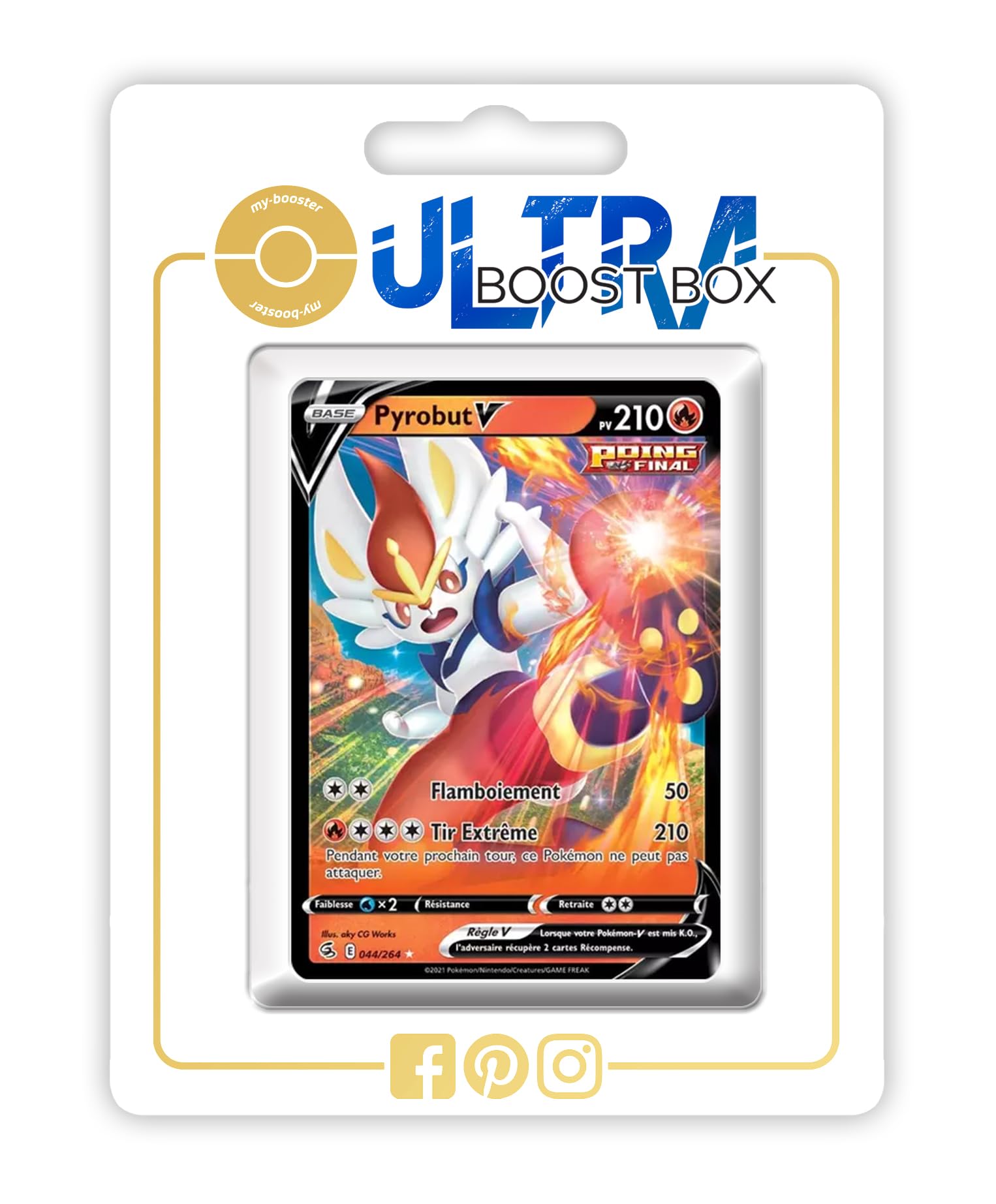 ox pokemon cards Pyrobut V (Cinderace V) 044/264 Single Strike - Myboost X Épée et Bouclier 8 Chaos Rising Type Pack Option::Scyther (Heavy) MTG Chaotic Goo - Wall