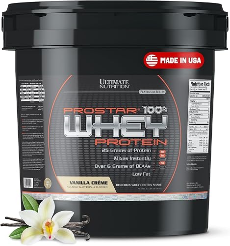 Vista 10 de Ultimate Nutrition PROSTAR 100% proteína de suero en polvo, baja en carbohidratos, apta para dieta cetogénica, 80 porciones, crema de chocolate