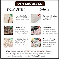 Vista 4 de DOMVITUS Fundas de almohada florales de 18 x 18 pulgadas, fundas de almohada para sofá, funda de almohada con estampado floral, fundas decorativas