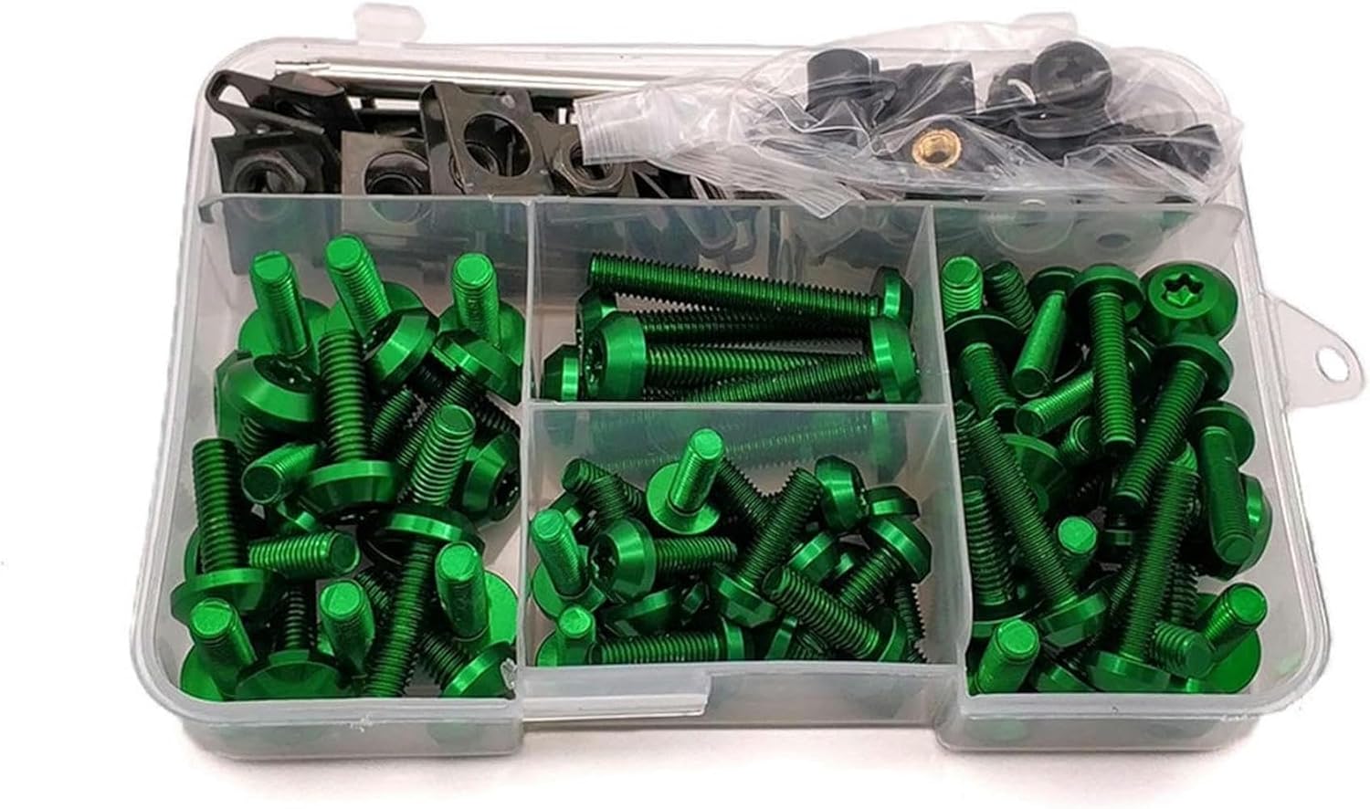 Kawasaki Z650 Bolt Kit 175-Piece Motorcycle Fairing Bolt Kit - M5 M6 Screws In 5 Colors For Kawasaki Z650/Ninja 650 Z650 Fastener Kit - Foto 4