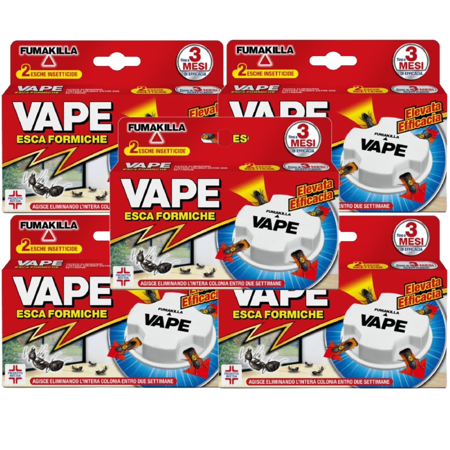 Vape 10 señuelos insecticidas para hormigas 5 paquetes de 2 cebos