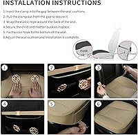 Vista 6 de Funda protectora de lujo para asiento de coche en cuero sintético - Funda para asiento delantero - Funda para base de asiento individual