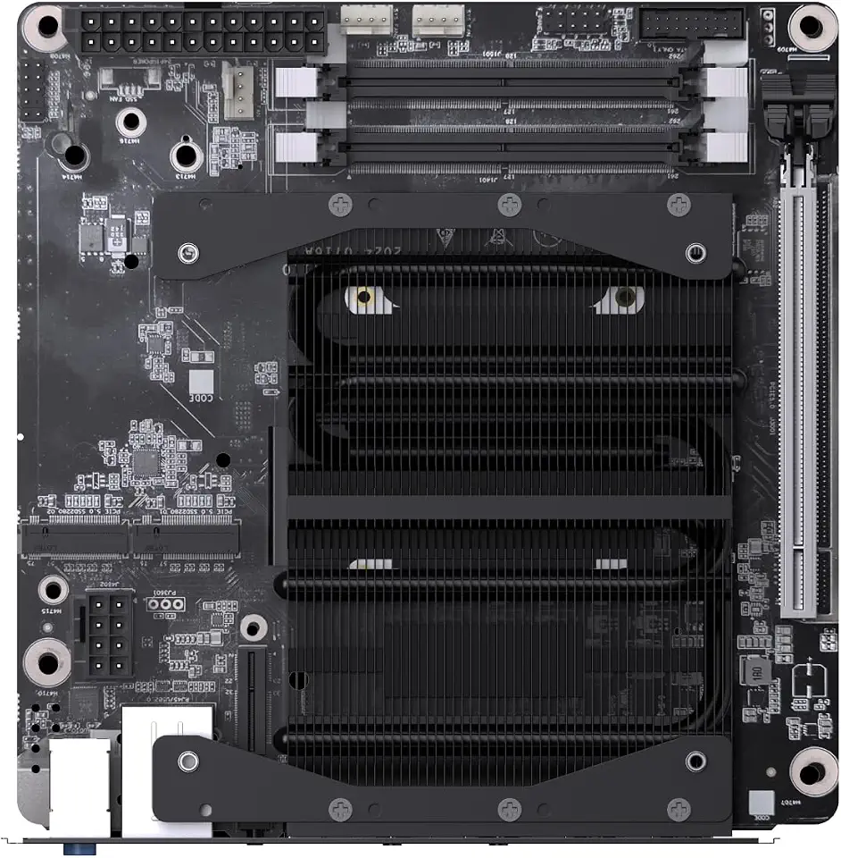 Minisforum BD895i SE Mini ITX NAS Motherboard with AMD Ryzen 9 8945HX, 16 Cores/32 Threads, PCIe 5.0, Dual PCIe 4.0 M.2, Dual DDR5 Slot Max to 96GB, 8K Triple Output (HDMI/DP/USB-C), RJ45 2.5G, USB