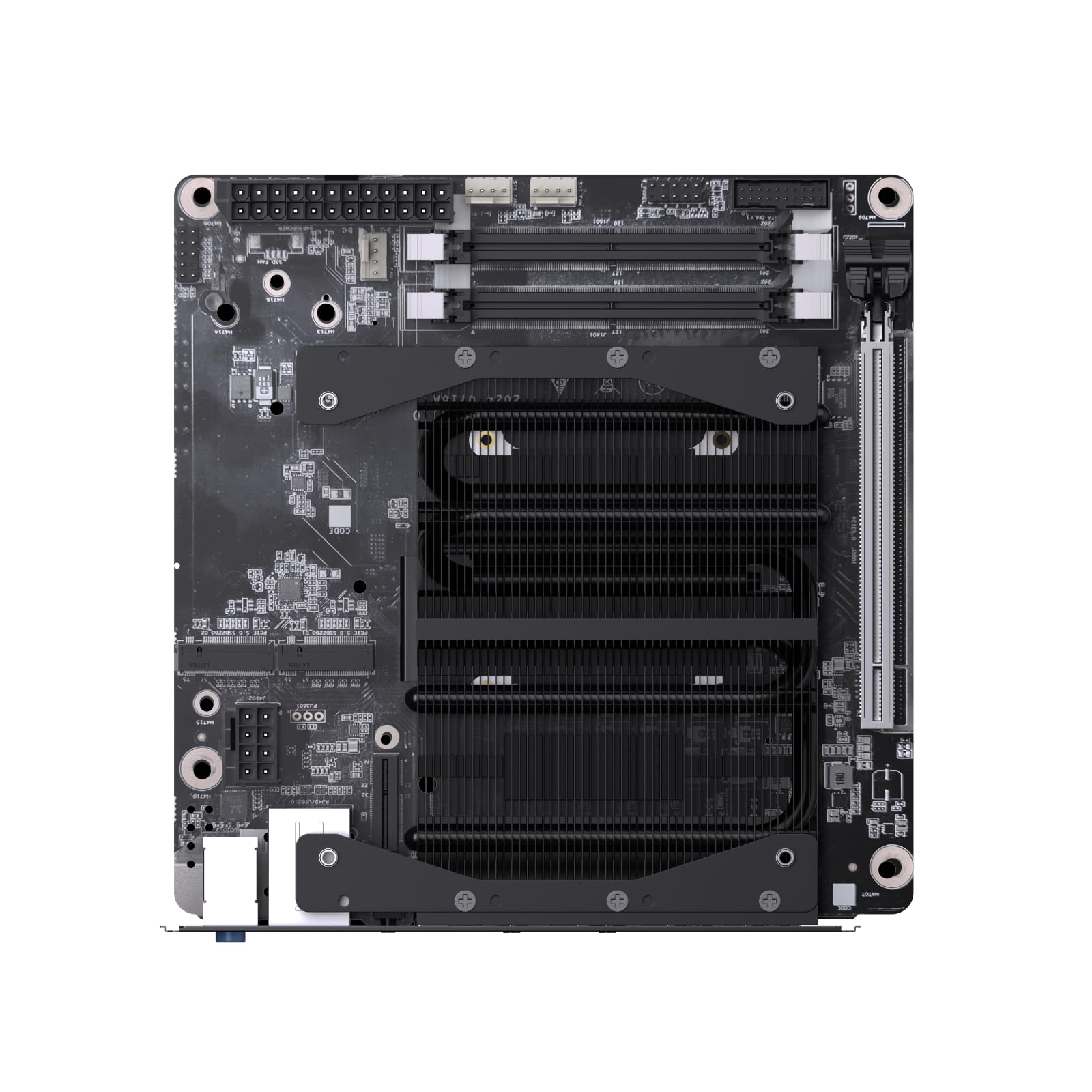 Miniforum BD895i SE - Placa Base para Ordenador AMD Ryzen 9 8945HX (16C/32T), sin RAM/SSD/Sistema Operativo, 2 Ranuras DDR5 SODIMM, 2 Discos SSD PCIe 4.0, Ranura M.2 2230 Key E, HDMI+DP+USB-C Triple