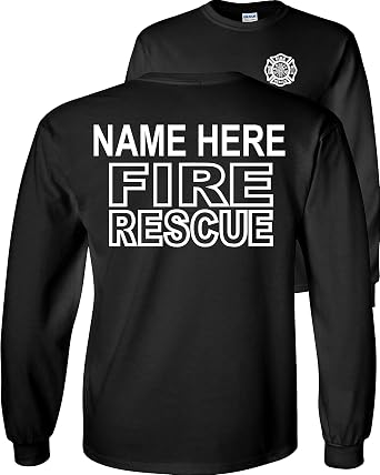 Custom Fire Rescue T-Shirt Personalized 