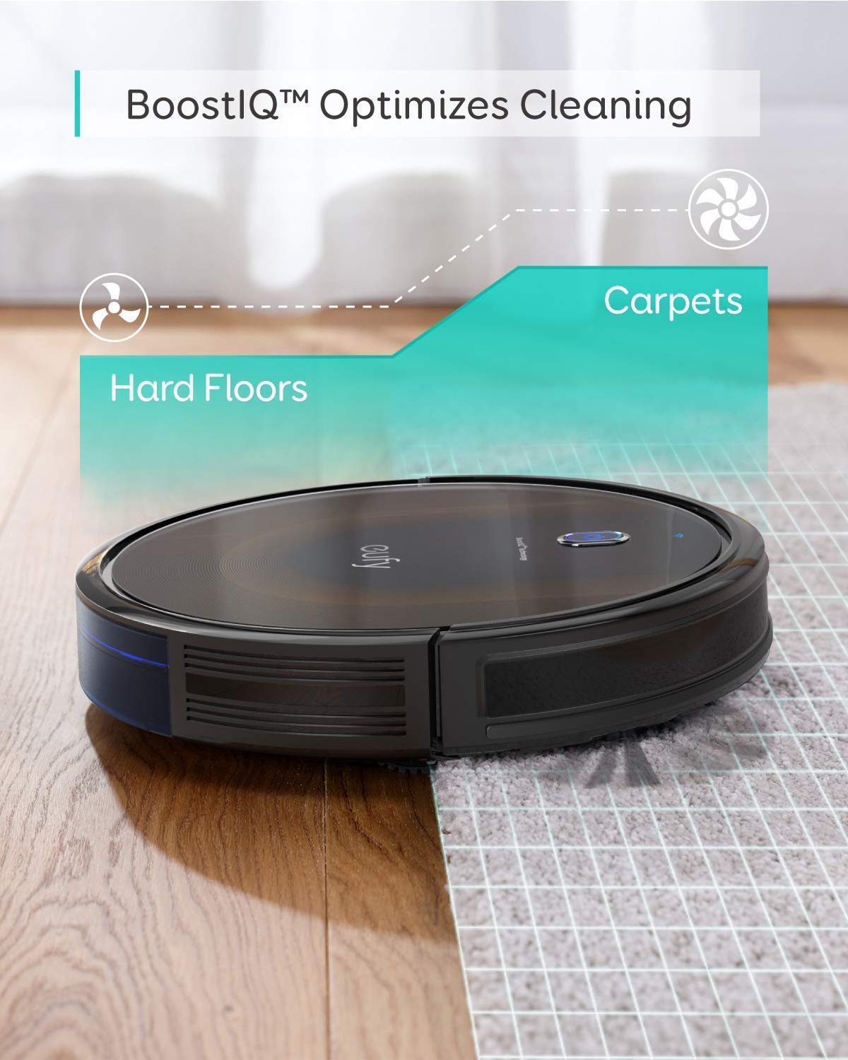Eufy BoostIQ RoboVac 30C MAX, Robot Vacuum Cleaner, Wi-Fi, Super