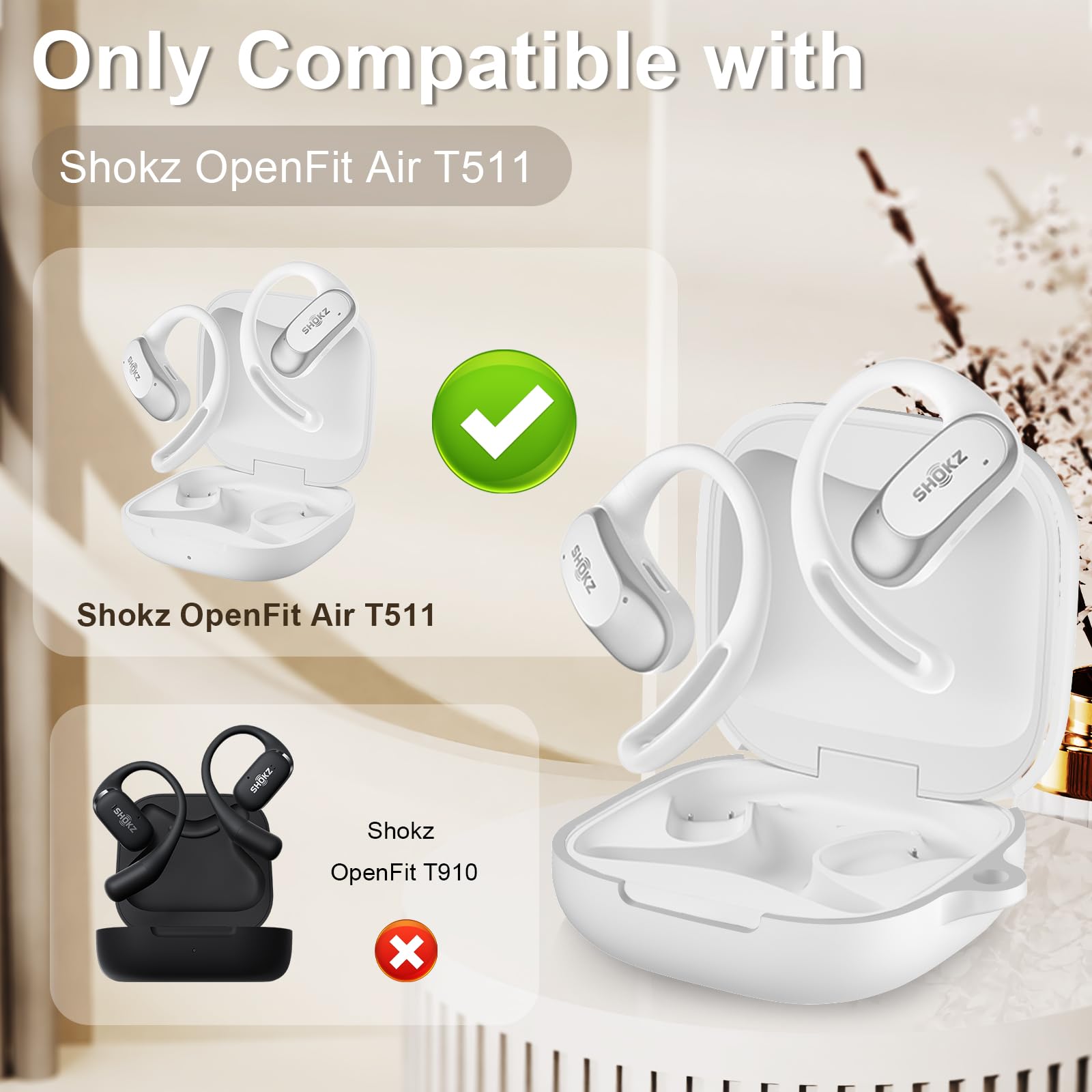 SHOKZ OpenFit Air T511 ワイヤレスイヤホン SHOKZ ワイヤレスイヤホン