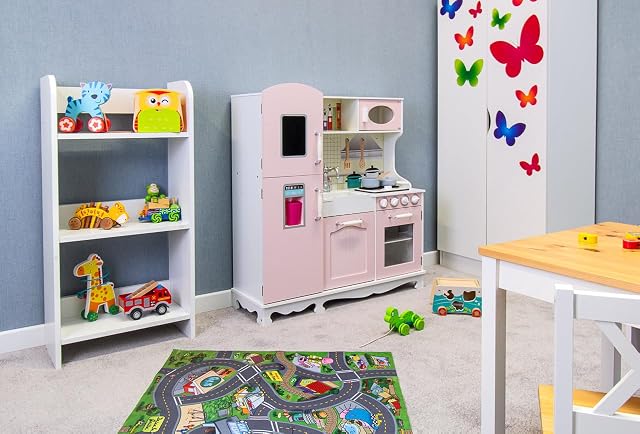 Foto 3 de 8 de Leomark Cocina de Madera para Niños Pink Vintage con Accesorios, Efectos de Luz y Sonido, Utensilios, Horno…