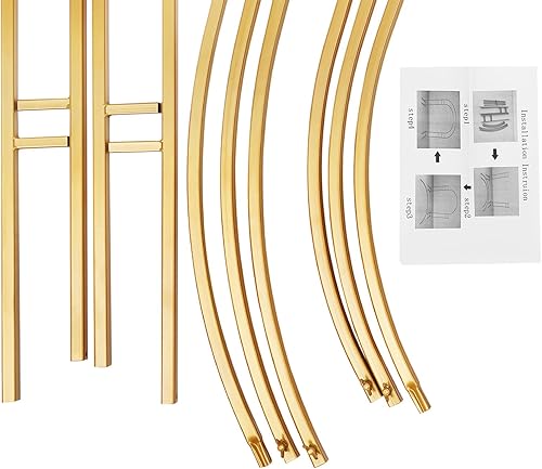 Miniatura 9 de Arco de boda de globo de 7.2 pies, Arcos para decoración de fiestas, equipo de soporte de fondo fotográfico, arco de metal, arco para globos, aros