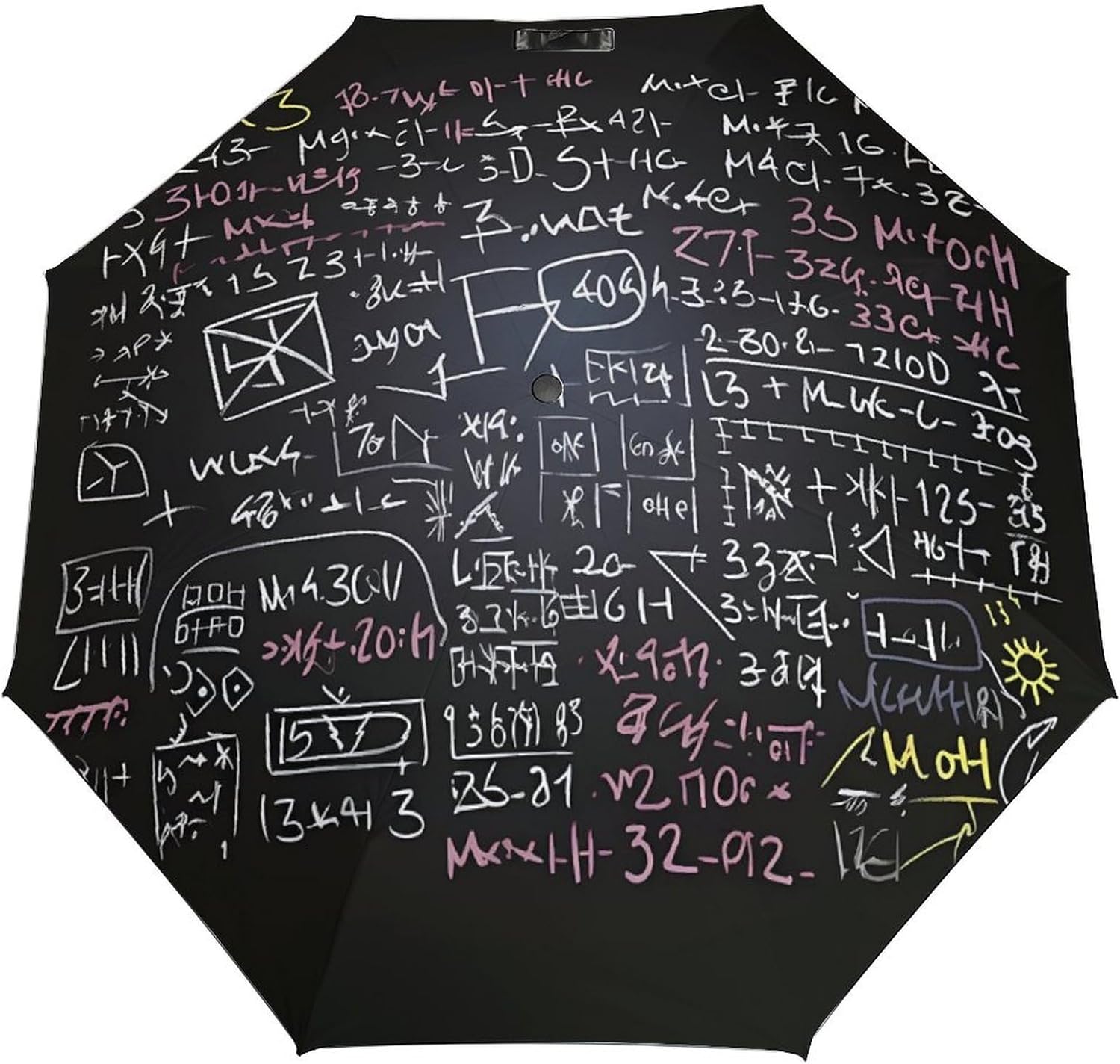 Windproof Travel Umbrella Math Formula Folding Small Sun Umbrella Lightweight Small And Compact Suit for Pocket