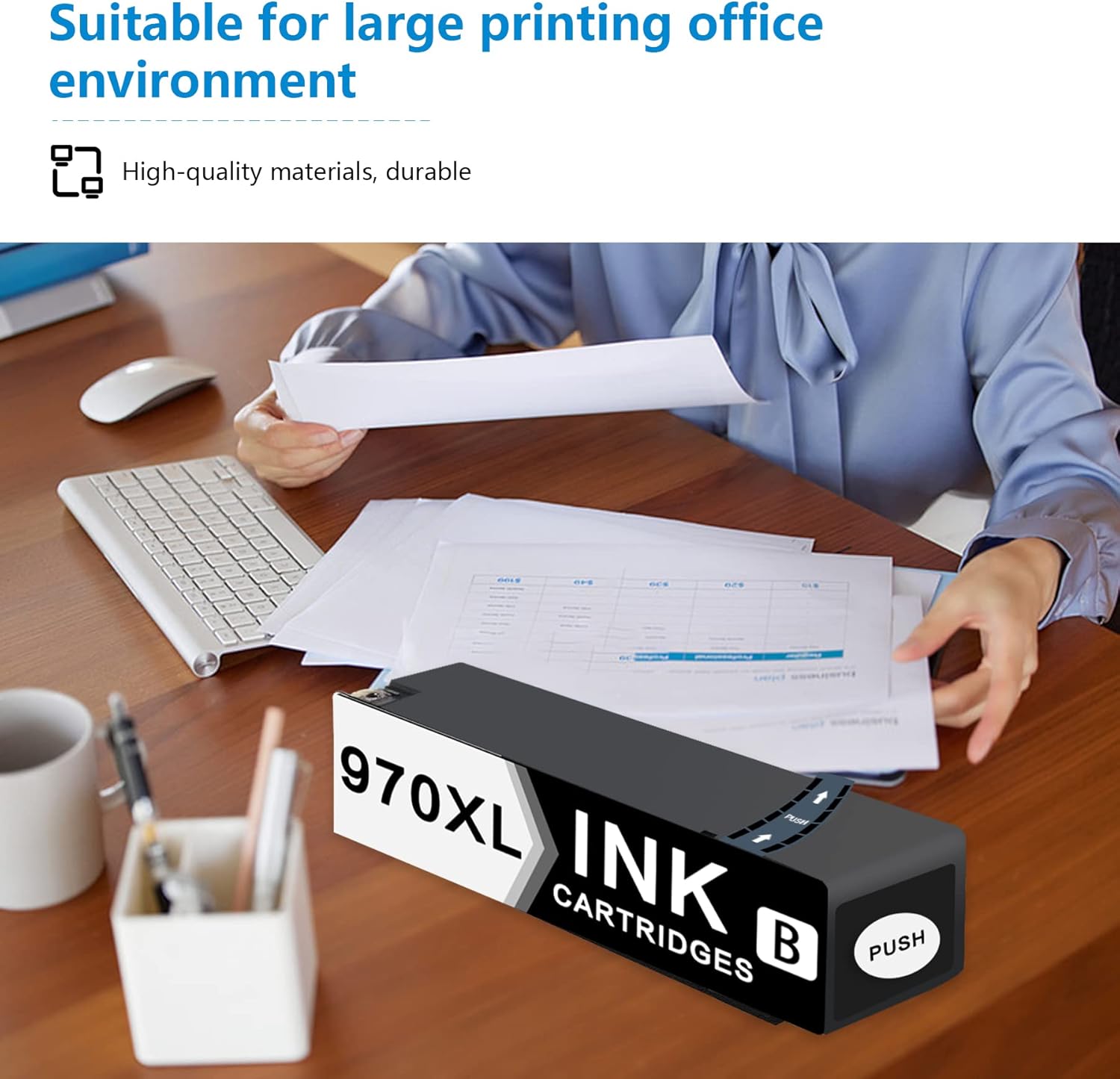 970XL High-Yield Ink Cartridges (1 Pack, Black) Compatible 970 970XL Ink Replacement for HP 970 970XL Ink Cartridges for OfficeJet Pro X451dw X451dn X476dw X476dn X576dw X551dw Printer