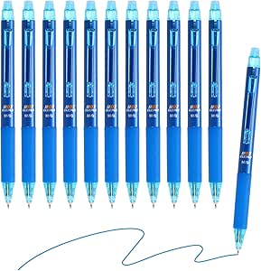 M&G Gel Pen Medium Point 0.38mm, 12 Pack Quick Dry Smooth Retractable Black Gel | UK - View #3
