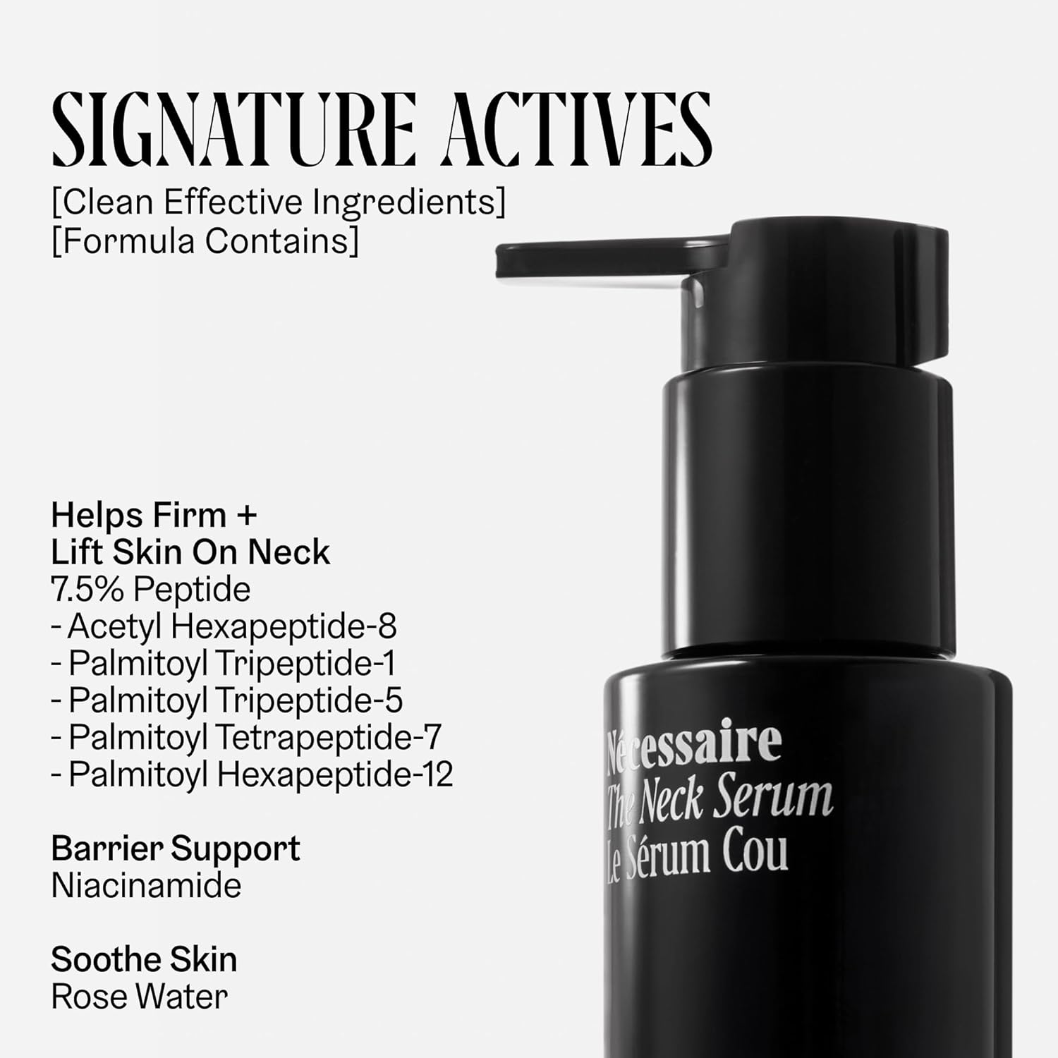 Nécessaire The Neck Serum. Fragrance-Free. 5 Peptides for Tech + Aged Neck. Skin Feels Firm, Looks Lifted. Hypoallergenic. Dermatologist-Tested. 50 ml - Image 5