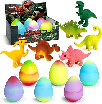Dinosaur Hatching Surprise Eggs for Kids - 6 Pack - Dino Egg Toys