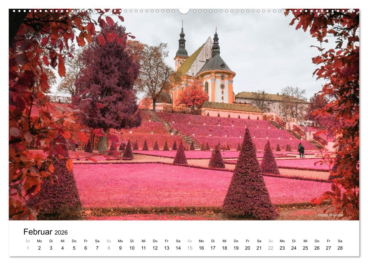 Die Lausitz durch den Infrarotfilter (Wandkalender 2026 DIN A2 quer), CALVENDO Monatskalender: Die Lausitzer Landmarken im Stil eines Infrarotfilm (CALVENDO Natur)